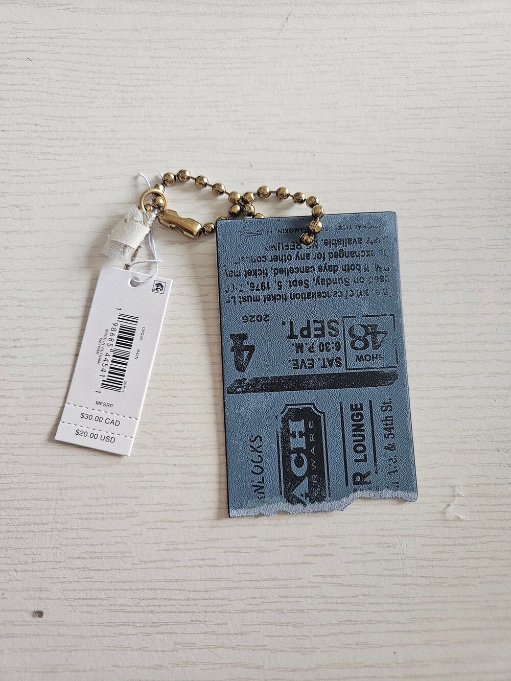 Coach Concert Tickets handtag in Indigo